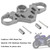 CNC Aluminum Upper Front Top Triple Tree Clamp For YAMAHA R15 V4 R15M 2022 Silver CNC Aluminum Upper Front Top Triple Tree Clamp For YAMAHA R15 V4 R15M 2022 Silver