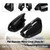 Pair Rearview Mirror Cover Gloss for Benz CLS CLC SL SLK Class 2006-2013 Black