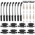8PCS Square Ignition Coil+Spark Plug+Wires 12611424 For Silverado 1500 Tahoe GMC
