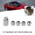 4PCS Wheel Lock Lug Nut Fit Tesla Model S/3/X/Y All Year Chrome M14¡Á1.5