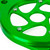 Sprocket Cover Chain Guard Protection For Kawasaki Ninja Vulcan 650 ER-6N Green