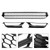 Front Lower Grille Grill Fog Light Cover Fit VW Passat 2012-2015 Black & Chrome