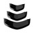Front Horn Cover Decoration Trim For Vespa Sprint 300 GTS 300 HPE GTV Black