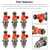 6PCS 68F-13761-00-00 Fuel Injectors For Yamaha Outboard HPDI 150-200 HP E7T05071