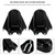 Bar Shield Rear Axle Covers Swingarm For Softail FLS FLSTN 2008-2020 Black