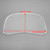 Universal ABS Motorcycle Front Windscreen Windshield fit for Most of motorcycle