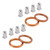 4 Exhaust Gaskets & 8 Cap Nuts For Honda CB500 CB550 VF500/700/750 VFR750/800 4 Exhaust Gaskets & 8 Cap Nuts For Honda CB500 CB550 VF500/700/750 VFR750/800