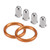 4 Exhaust Gaskets & 8 Cap Nuts For Honda CB500 CB550 VF500/700/750 VFR750/800 4 Exhaust Gaskets & 8 Cap Nuts For Honda CB500 CB550 VF500/700/750 VFR750/800