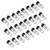 24pcs Short Chrome Metal Tire Valve Stems TR161 Bolts For ATV Go-karts Hot Rods