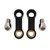 Motorcycle Plastic Mirror Extender-Riser-Extension Black 10mm - M10x1.5 For BMW