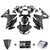 2016-2018 Honda CBR500R Amotopart Injection Fairing Kit Bodywork Plastic ABS #103