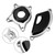 Engine Guards Protective Stator Engine Cover Silver For Ka Z900 Rs Cafe 17-23