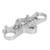 Aluminum Upper Front Top Triple Tree Clamp For Yamaha YZF-R7 2021-2023 Silver