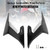Side Spoilers Aerodynamic Wing Deflector Fairing For Honda CB650R 2019-2023 Silver