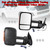 Pair of Manual Black Extendable Towing Mirrors for Mitsubishi Triton 2015+