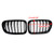 Gloss Black Front Bumper Kidney Grille Grill Fit BMW X3 F25 2011-2014 Dual Line