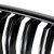 Gloss Black Front Bumper Kidney Grille Grill Fit BMW X3 F25 2011-2014 Dual Line