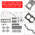 G4KJ 2.4L Engine Rebuild Pistons Gasket Overhaul Kit for Hyundai Kia 2011-2020