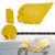 Engine Guard Gearbox Transmission Cover For Vespa Sprint Primavera 150 Yellow