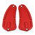 Red Brake Clutch Reservoir Cap Kit For MV Agusta Brutale 800 RC Rosso RR SCS