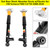 Pair Rear Shock Absorber Struts w/Electric for VW Scirocco FWD 2.0 TDi 2008-2018
