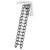 13 Steps Electirc Acctic Ladder Aluminum Folding 11.8FT Remote For Loft Home