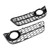 Pair Honeycomb Front Fog Lamp Cover Grille Grill Fit Audi A5 2007-2011