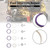 6PCS Fuel Injectors Seal O-Ring Kit Fit Caterpillar C7 Fit CAT C7 Internal