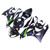 2009-2012 Kawasaki ZX6R 636 Injection Fairing Kit Bodywork Plastic ABS #120 Amotopart Fairing