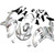 2007-2008 Kawasaki ZX6R 636 Injection Fairing Kit Bodywork Plastic ABS #19
