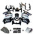2008-2012 Kawasaki EX250 Ninja250R Injection Fairing Kit Bodywork Plastic ABS #113 Amotopart Fairing