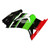 2008-2012 Kawasaki EX250 Ninja250R Injection Fairing Kit Bodywork Plastic ABS #121 Amotopart Fairing