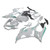 2018-2023 Kawasaki EX400/Ninja400 Injection Fairing Kit Bodywork Plastic ABS #160 Amotopart Fairing