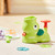 Flying Disc Launcher Step On Saucer Launch Outdoor Toys For Boys And Girls Green