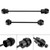 Front Rear Axle Fork Wheel Slider Cnc Black Fits For Yamaha Yzf-R7 Yzf R7 21-23 Front Rear Axle Fork Wheel Slider Cnc Black Fits For Yamaha Yzf-R7 Yzf R7 21-23