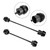 Front Rear Axle Fork Wheel Slider Cnc Black Fits For Yamaha Yzf-R7 Yzf R7 21-23 Front Rear Axle Fork Wheel Slider Cnc Black Fits For Yamaha Yzf-R7 Yzf R7 21-23