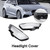 Left +Right Headlight Lens Plastic Cover Shell 8V0941783 84 For Audi A3 17-2020