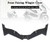 Front Fairing Aerodynamic Winglet Cover Durable for Honda Pcx125 Pcx160 21-23 Black