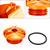Billet Oil Filler Cap Orange For Yamaha MT-03 MT03 MT-07 MT07 MT-10 / SP MT-25