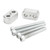 Silver Handlebar risers 20 mm for Tiger 800 & XC,XCa,XCx,XR,XRt,XRx 2010-2020
