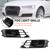 2PCS Front Bumper Foglight Cover Grill Fit Audi A6 C7 2014-2018 Black Chrome