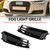 2PCS Front Bumper Foglight Cover Grill Grille Fit Audi A6 C7 2014-2018 Black