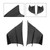 Winglet Wind Fin Aerodynamic Kit Spoiler Trim Cover For Motorcycle Universal