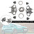 DCT250 DPS6 Clutch Release Fork & Bearing Kit For Ford Fiesta Focus 2012-2019