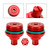 2X Fork Bolt Preload Adjuster Cap Screw Red Fits For Yamaha Mt-03 Mt 03 19-23
