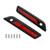 Saddlebag Latch Reflective Cover Black_Red For Touring Road Glide King 14-23 Saddlebag Latch Reflective Cover Black_Red For Touring Road Glide King 14-23