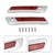 Saddlebag Latch Reflective Cover Chrome_Red For Touring Road Glide King 14-23