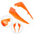 Front Headlight Trim Fairing Guard Side Cover Orange For 790 890 2018-2023 2022