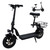 500W Adult Shock Absorption Electric Scooter with Seat 12" Commuter Electric Scooter With Carry Basket - Up to 25 Miles 18.6MPH