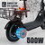 500W Adult Shock Absorption Electric Scooter with Seat 12" Commuter Electric Scooter With Carry Basket - Up to 25 Miles 18.6MPH